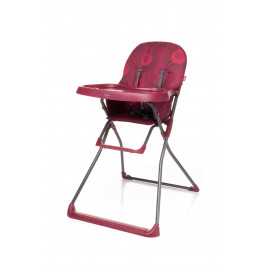 Jedálenská stolička FLOWER DARK RED