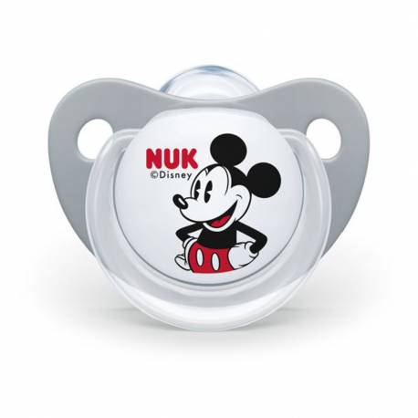 Šidítko NUK Trendline Mickey Mouse 6-18m šedé