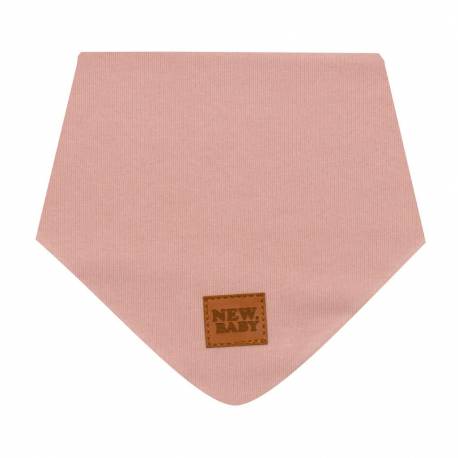 Kojenecký bavlněný šátek na krk New Baby Favorite růžový M