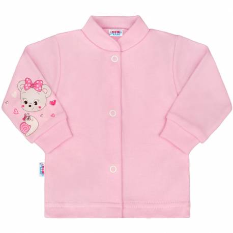 Kojenecký kabátek New Baby myška růžový
