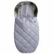 Luxusní fusak Belisima prošívaný světle šedý