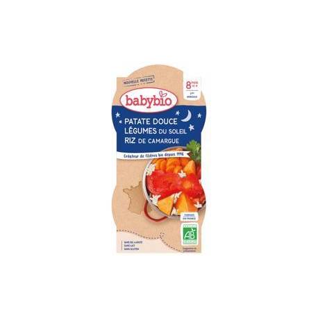 2x BABYBIO Večerné menu sladké zemiaky s letnou zeleninou (200 g)