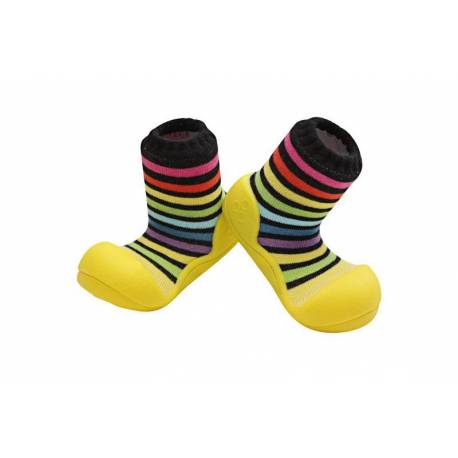 ATTIPAS Topánočky detské Rainbow Yellow XXXL