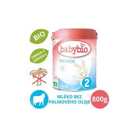 BABYBIO PRIMEA 2 dojčenské bio mlieko (800 g)
