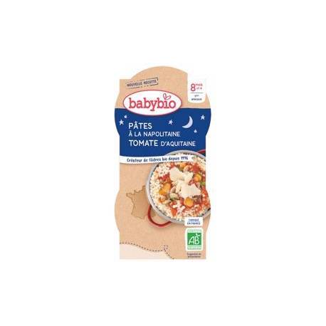 BABYBIO Večerné menu Neapolské cestoviny (2x 200 g)