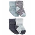 CARTER'S Ponožky Stripes Blue chlapec LBB 4ks 0-3m