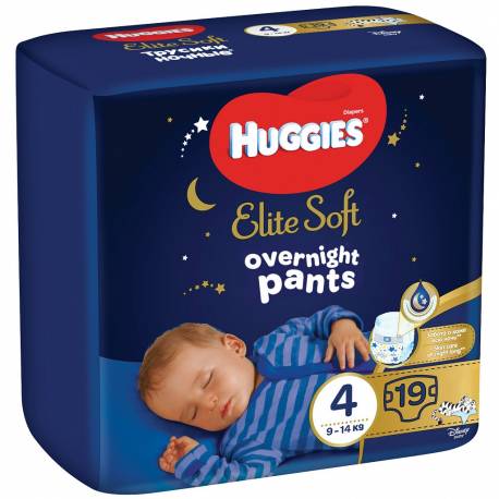 HUGGIES Elite Soft Pants OVN Nohavičky plienkové jednorazové 4 (9-14 kg) 19 ks