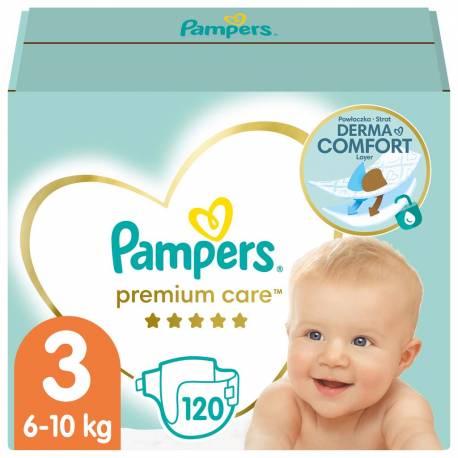 PAMPERS Premium Care Plienky jednorazové 3 (6-10 kg) 120 ks