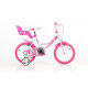 DINO BIKES - Detský bicykel 164RN so sedačkou pre bábiku a košíkom - 16"